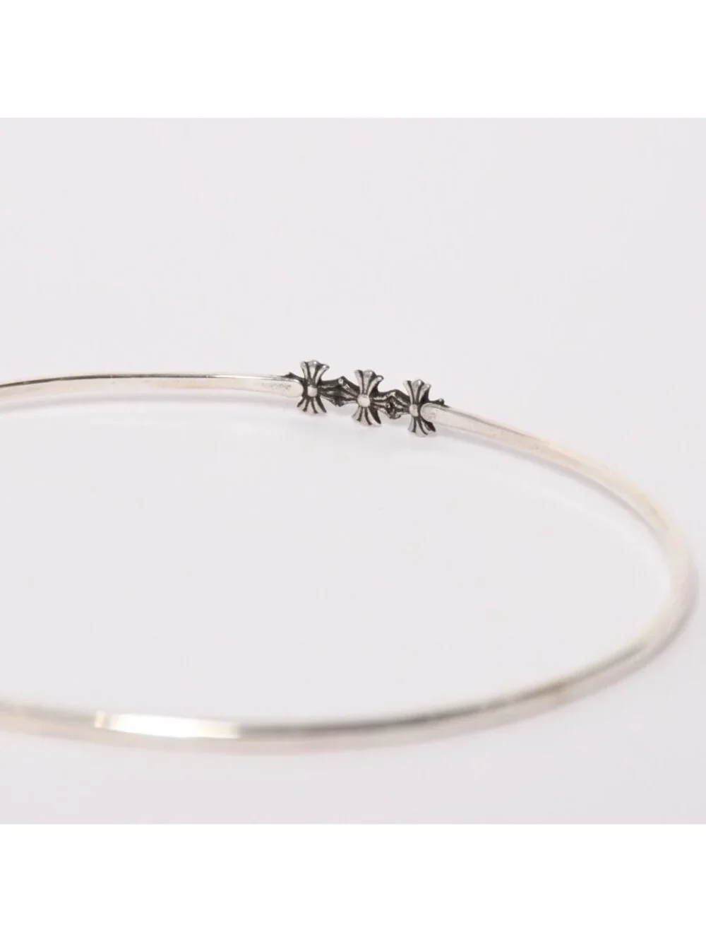 Chrome Hearts Bngl Bblgm Pls Bubblegum Plus Bangle 925 Sterling Silver Bracelet